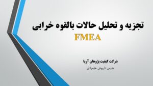 آنالیز حالات بالقوه خرابی FMEA